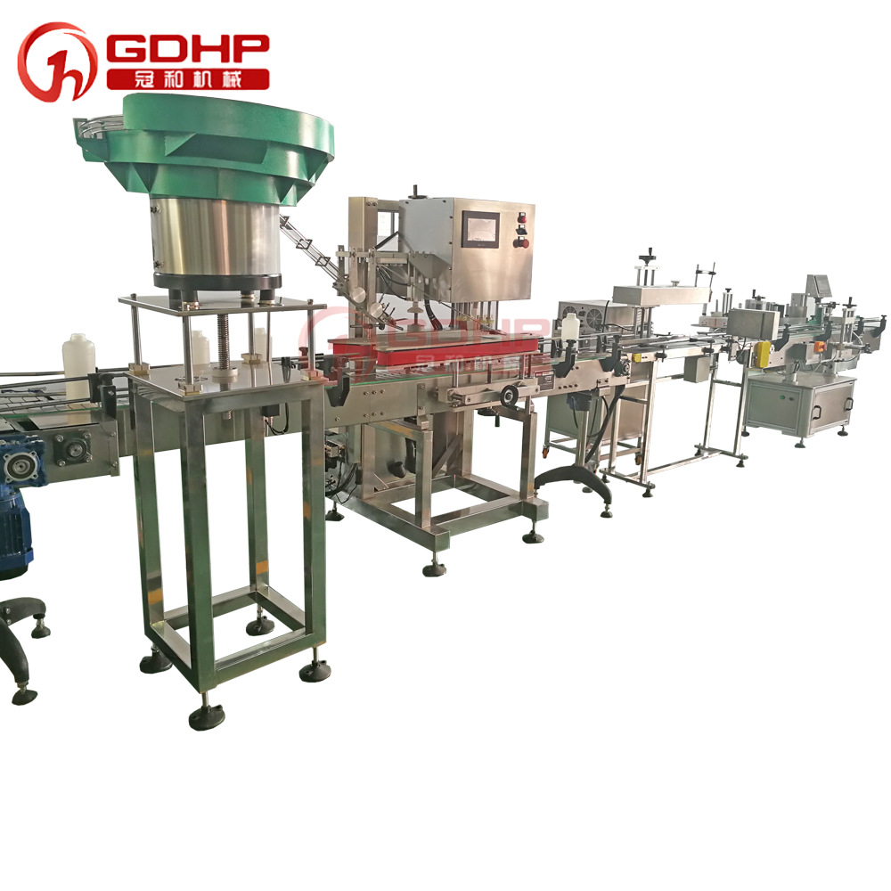 墨水灌装旋盖铝箔封口生产线-5